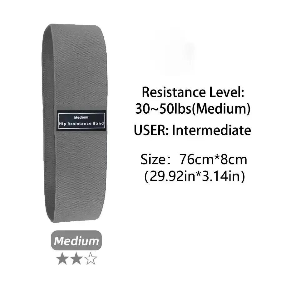 Elevate your lower-body routine with fabric resistance bands that hug your glutes and thighs for powerful, comfortable workouts, compatible with warmups, rehab, progressive strength training, and versatile positioning across routines.