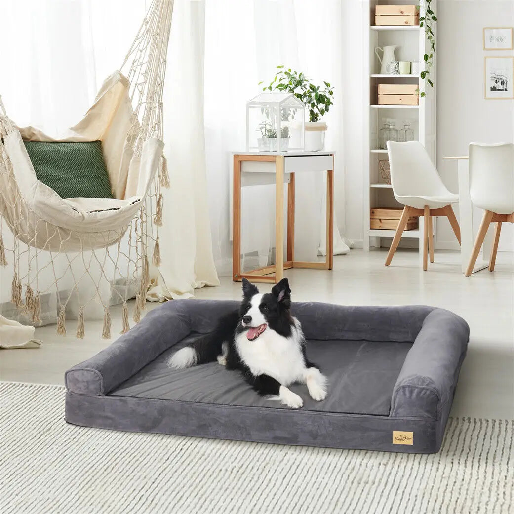Give your dog veterinary grade comfort with the Bingopawc Extra Large Orthopedic Dog Bed, and you watch him settle in for relaxed, healthier sleep.