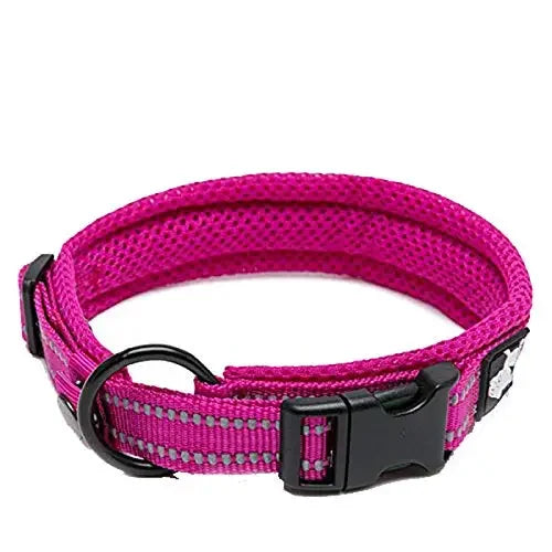 TrueLove Nylon Adjustable Padded Reflective Dog And Cat Collar TLC5011