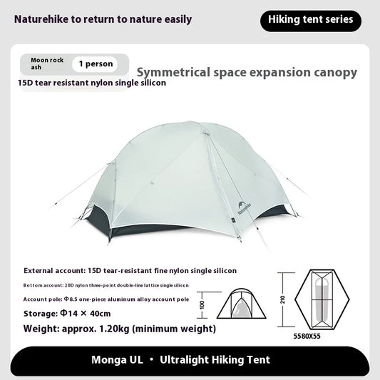 Experience reliable shelter wherever you roam with the Naturehike Mongar UL camping tent, a featherweight, all season companion built for rugged outdoor use.