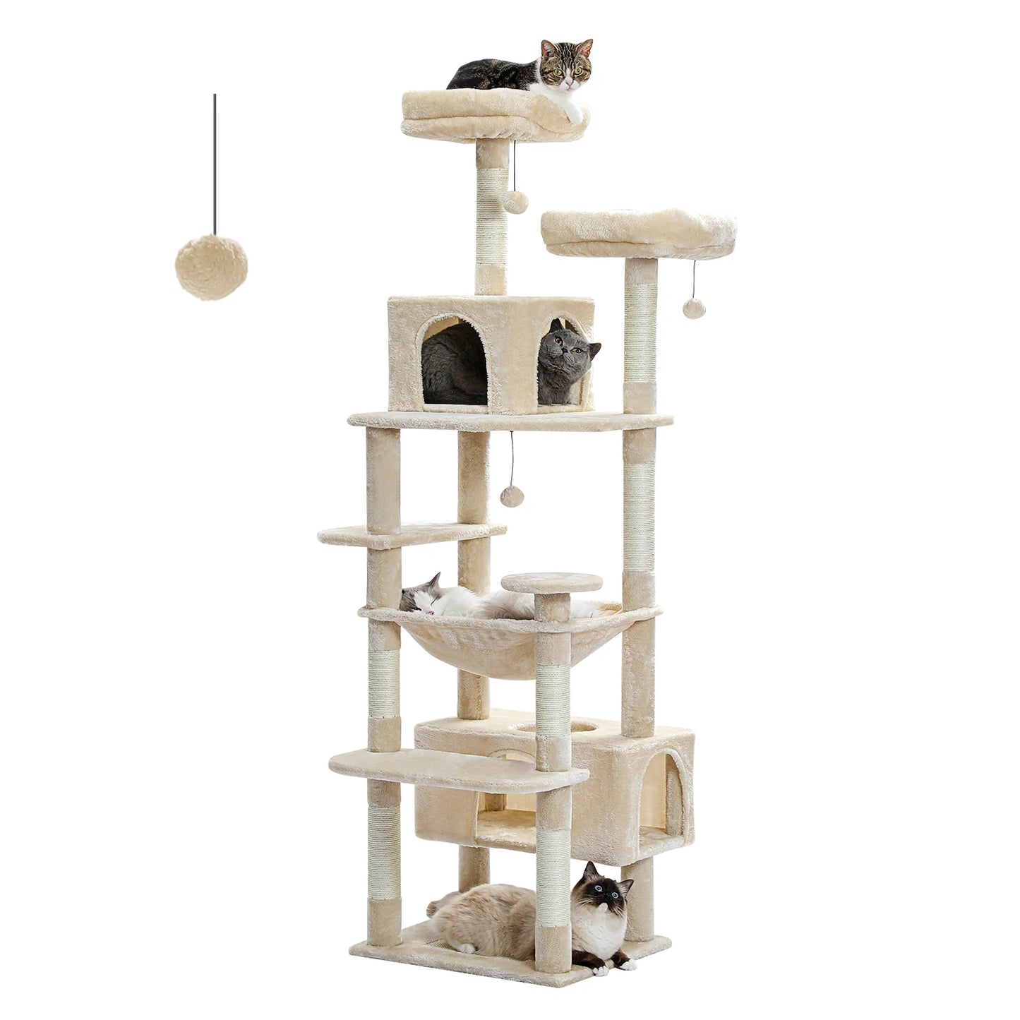 PAWZ Road presents a large cat tree and tower that turns indoor play into a vertical adventure for your cat.