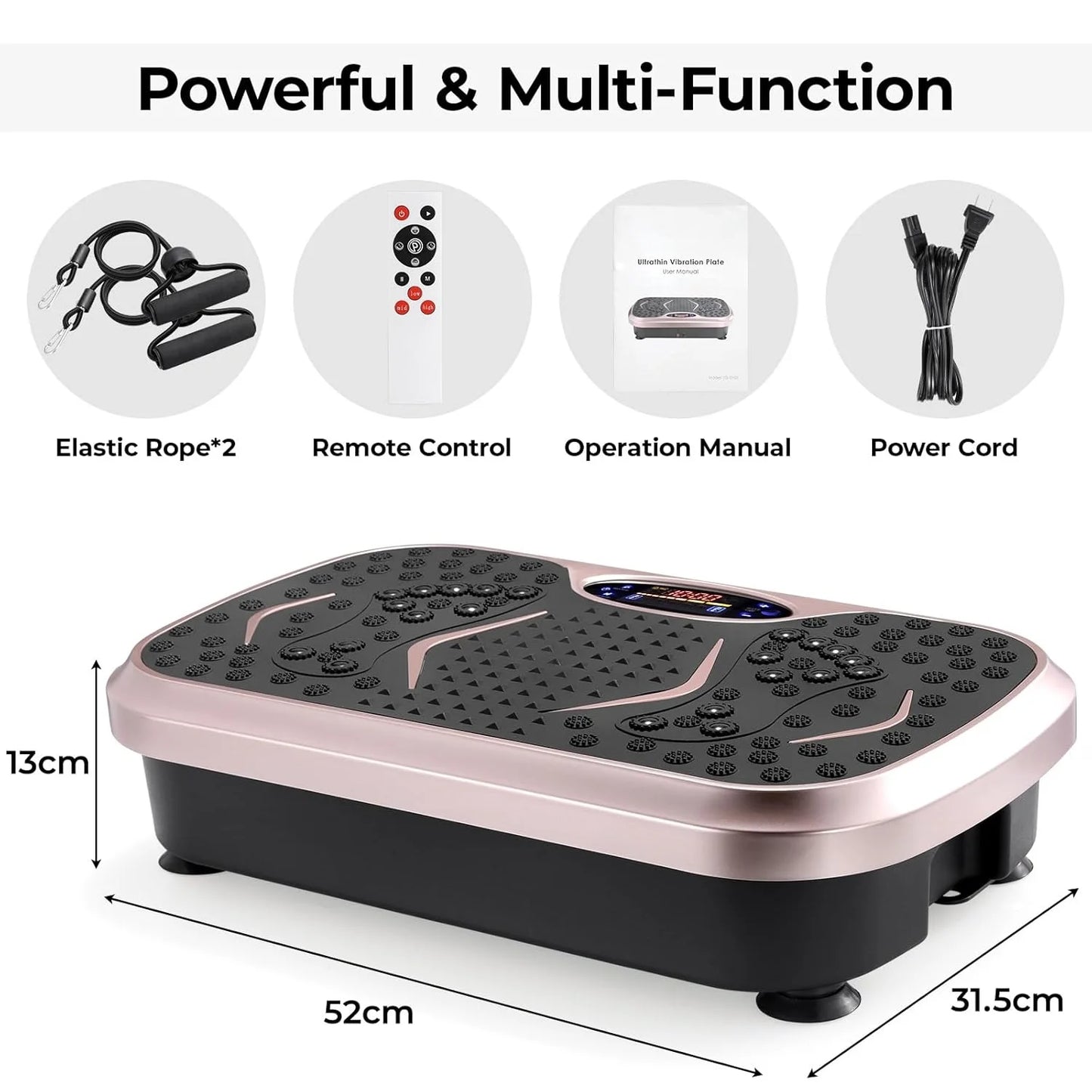Transform your home workouts with a compact vibration plate that targets your whole body.
