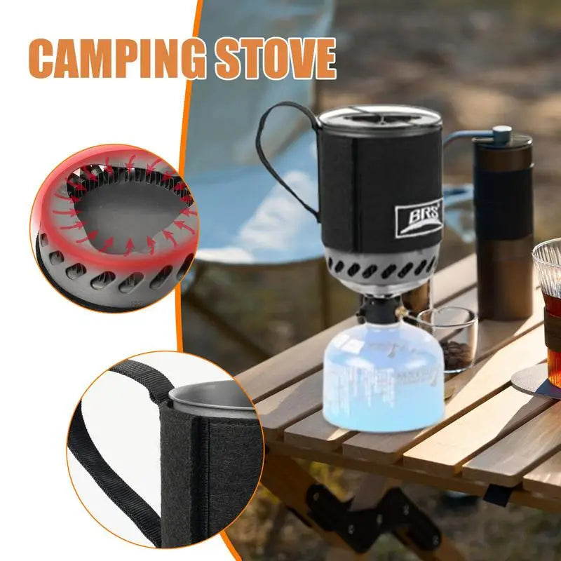 BRS 61 Jet Boil Camping Pot Stove With Heat Exchanger Portable Gas Stove