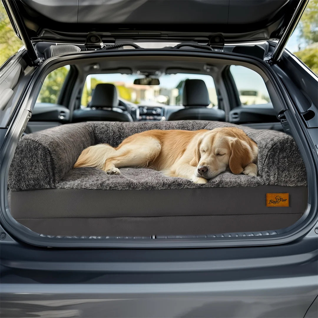 BINGOPAWC 180cm Giant Dog Bed Foldable Calming Plush Orthopedic