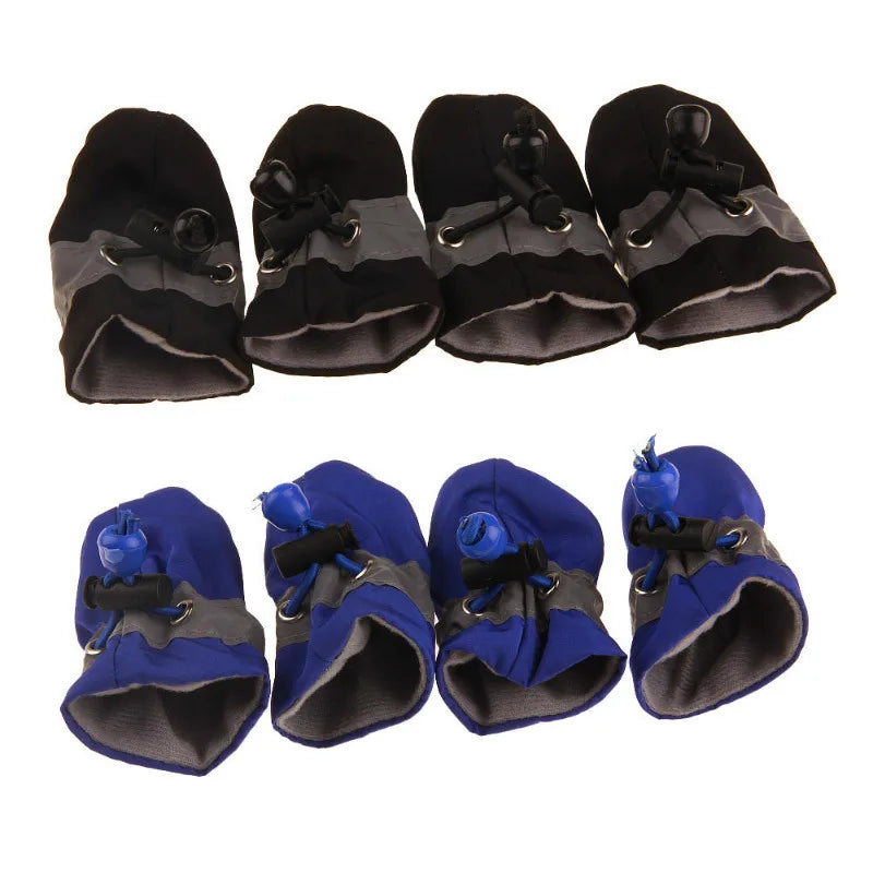 NONECN Waterproof Dog Shoes Anti Slip Winter Boots For Small Dogs With Socks