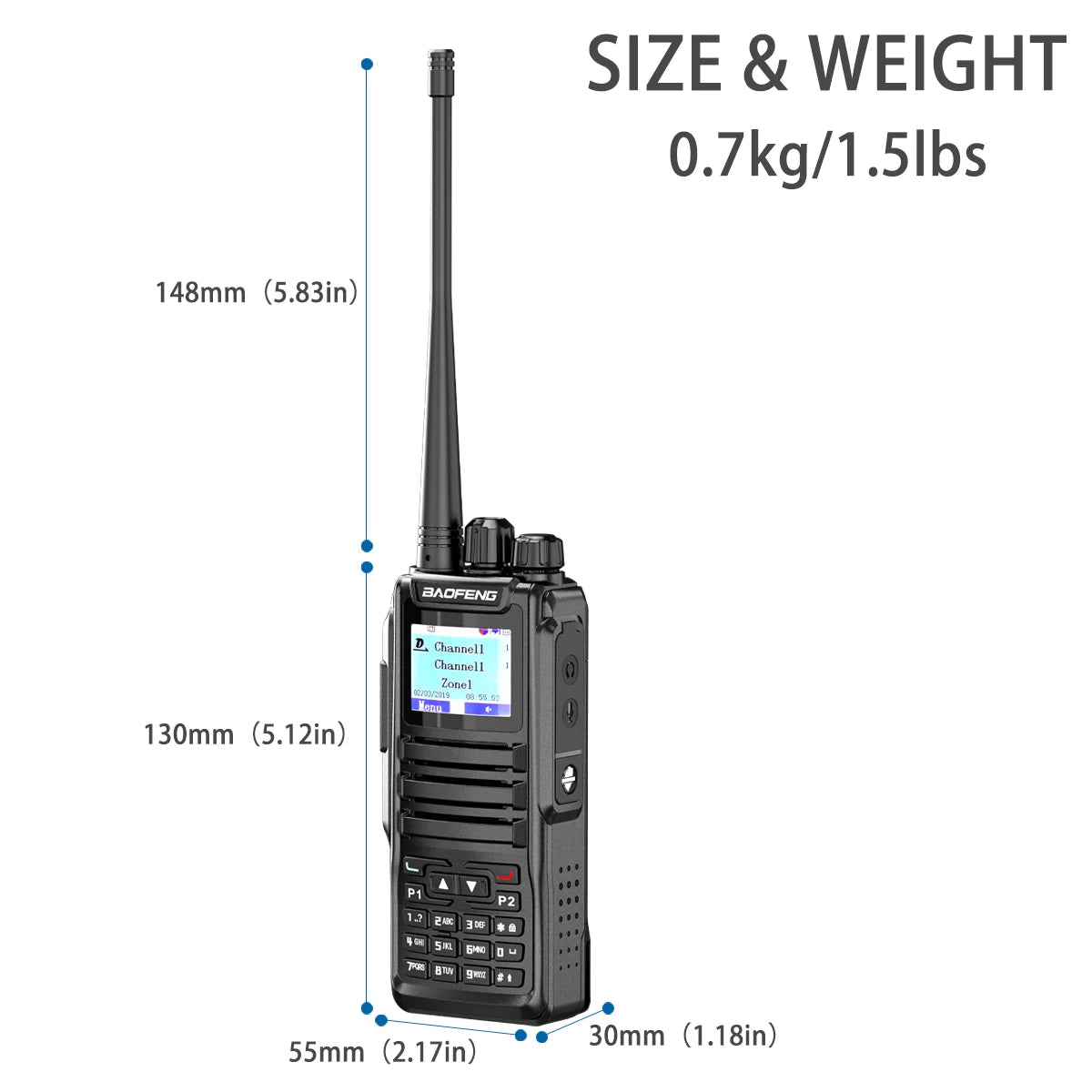 Unlock versatile comms with the Baofeng DM-series two-mode GPS walkie talkie, built to give you reliable, on-the-move connectivity.