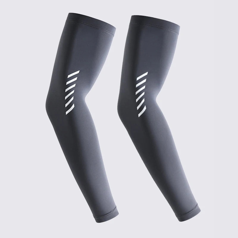 UPF 50+ Summer Thin Sun-protective Sleeve Men Anti-UV Arm Sleeves for Driving Cycling Male Arm UV Protection Ice Silk Sleeve