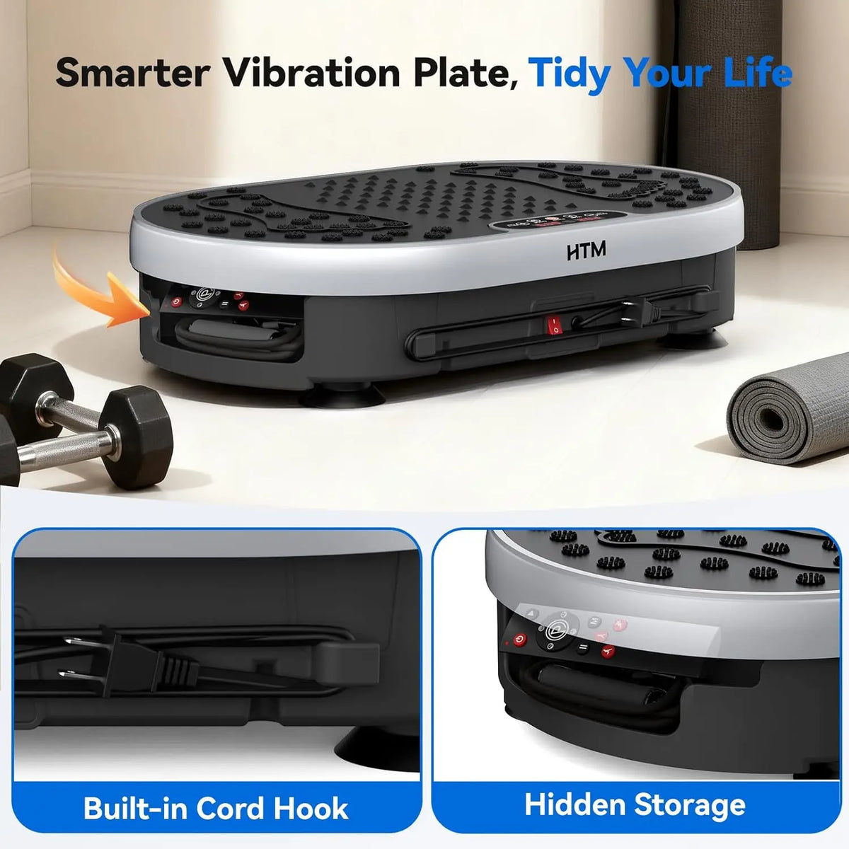 Vibration Plate Exercise Machine with 120 Speeds and 9 Preset Programs