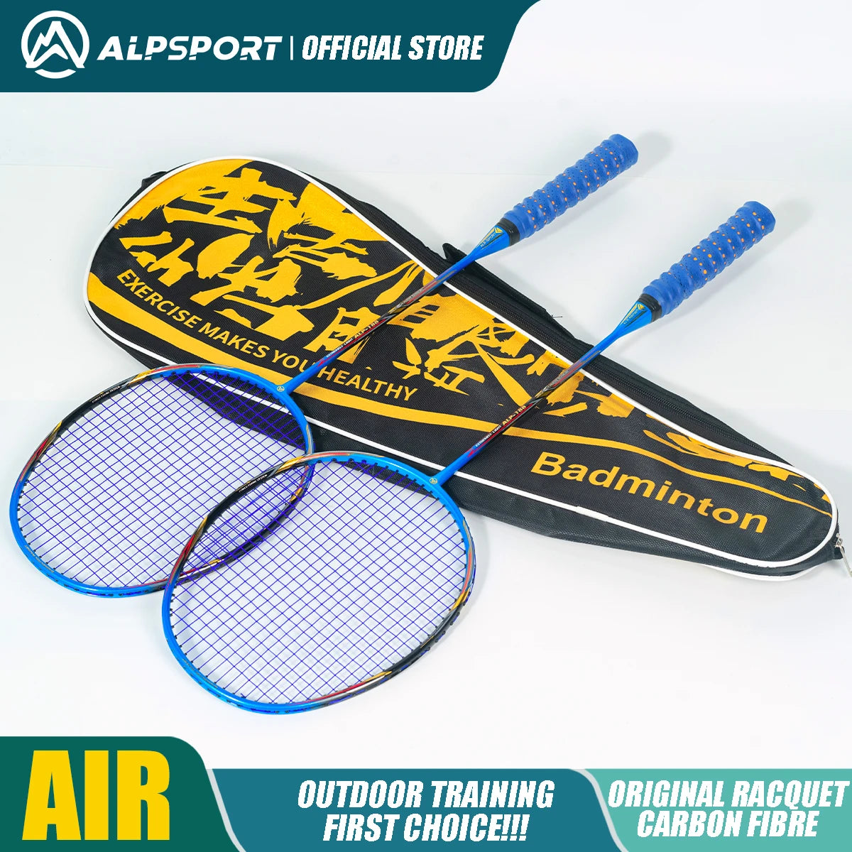 Alpsport 10U Air Elite Pro Badminton Racket Ultra Light For All Skill Levels