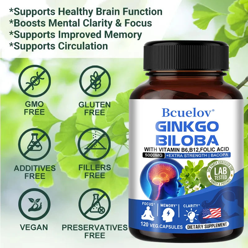 Experience sharper memory and clearer focus with Ginkgo Biloba 5000 Mg Extra Strength from Shandong run'an Biotechnology Co., Ltd, formulated to support mental performance and everyday clarity.