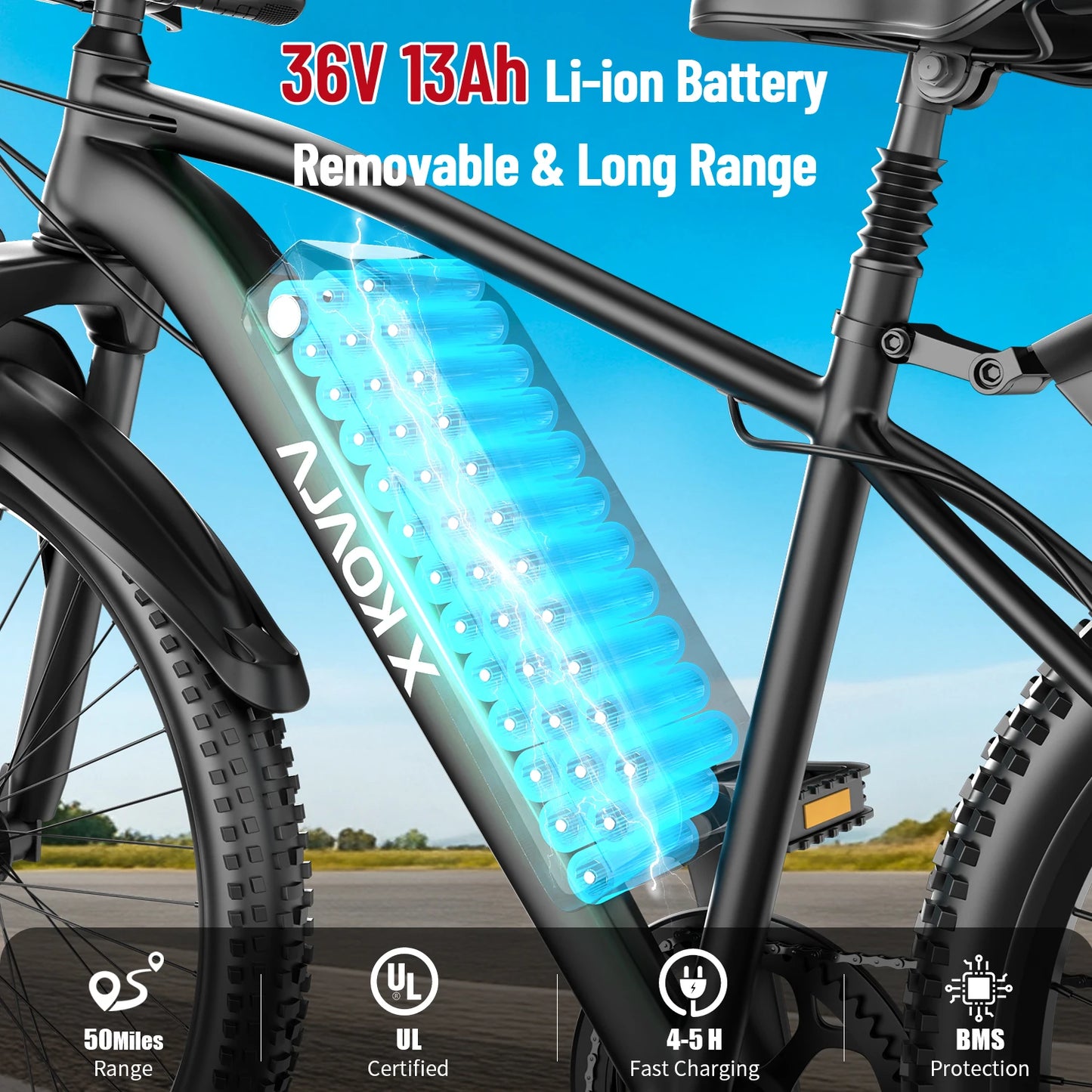 Feel the rush of freedom on the X-Koala 26 inch electric bike, designed to power your daily commute and weekend adventures, for every road you chase.