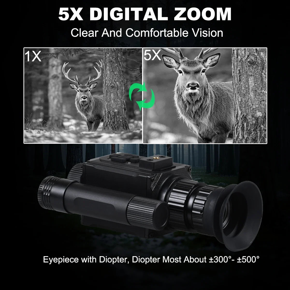 Take control of your night hunts with the Megaorei NK006 Helmet Night Vision Monocular, built for stealth, range, and reliability.