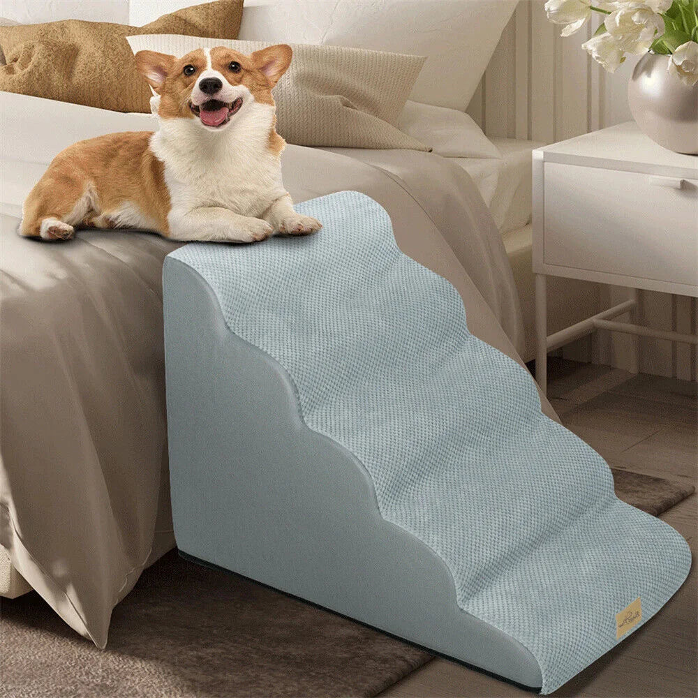 From NONEDog, this five-step dog ramp gives your pet easy, safe access to beds and sofas, plus reliable support, durable build, and pet-friendly comfort for daily use.