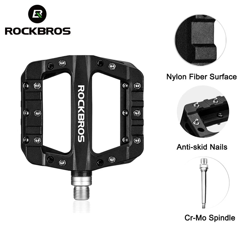 Upgrade your ride with ROCKBROS ultralight pedals that blend grip, durability, and performance for every BMX, MTB, or road stint, delivering reliable power transfer, smooth rotation, and confidence on rough trails.