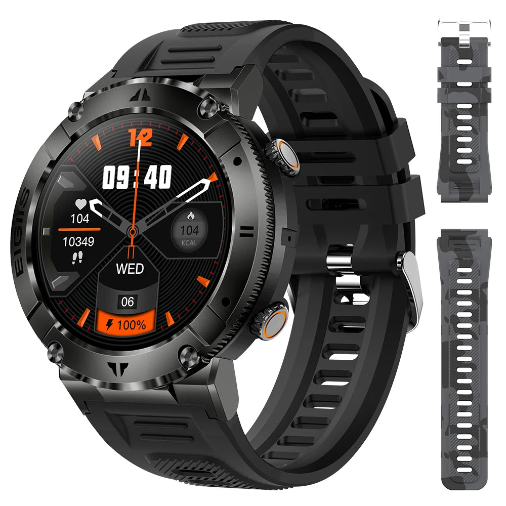 LaNikar Men Smartwatch TFT Display Bluetooth Call Blood Pressure Monitor
