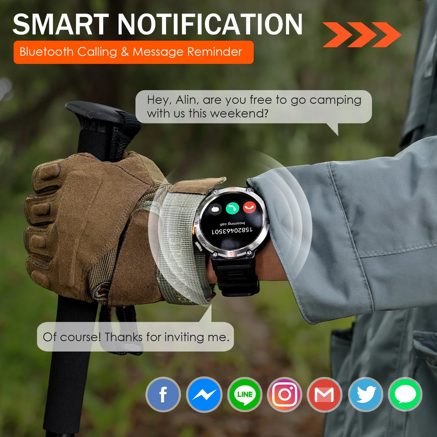 EIGIIS KE3 2025 Bluetooth Call Smartwatch for Men Health Monitor Heart Rate