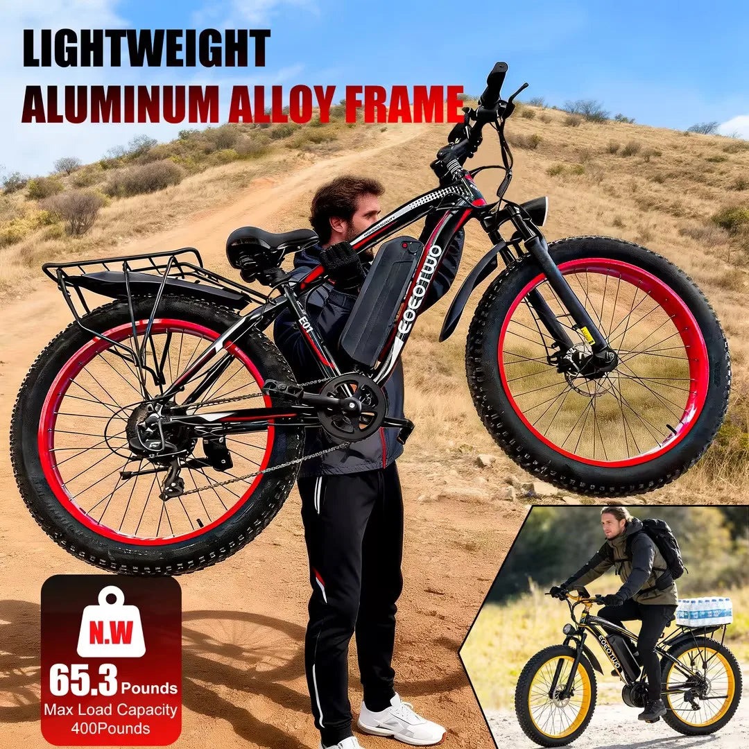Experience the power and versatility of the EOEOTWO E01 electric bike, a capable adults' ride engineered for speed, range, comfort, and all-terrain confidence on city streets and backcountry trails.
