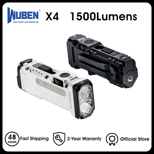 Meet the WUBEN X4 EDC flashlight with vibrant RGB light, engineered for everyday carry, rugged durability, and reliable performance in any weather or scenario.