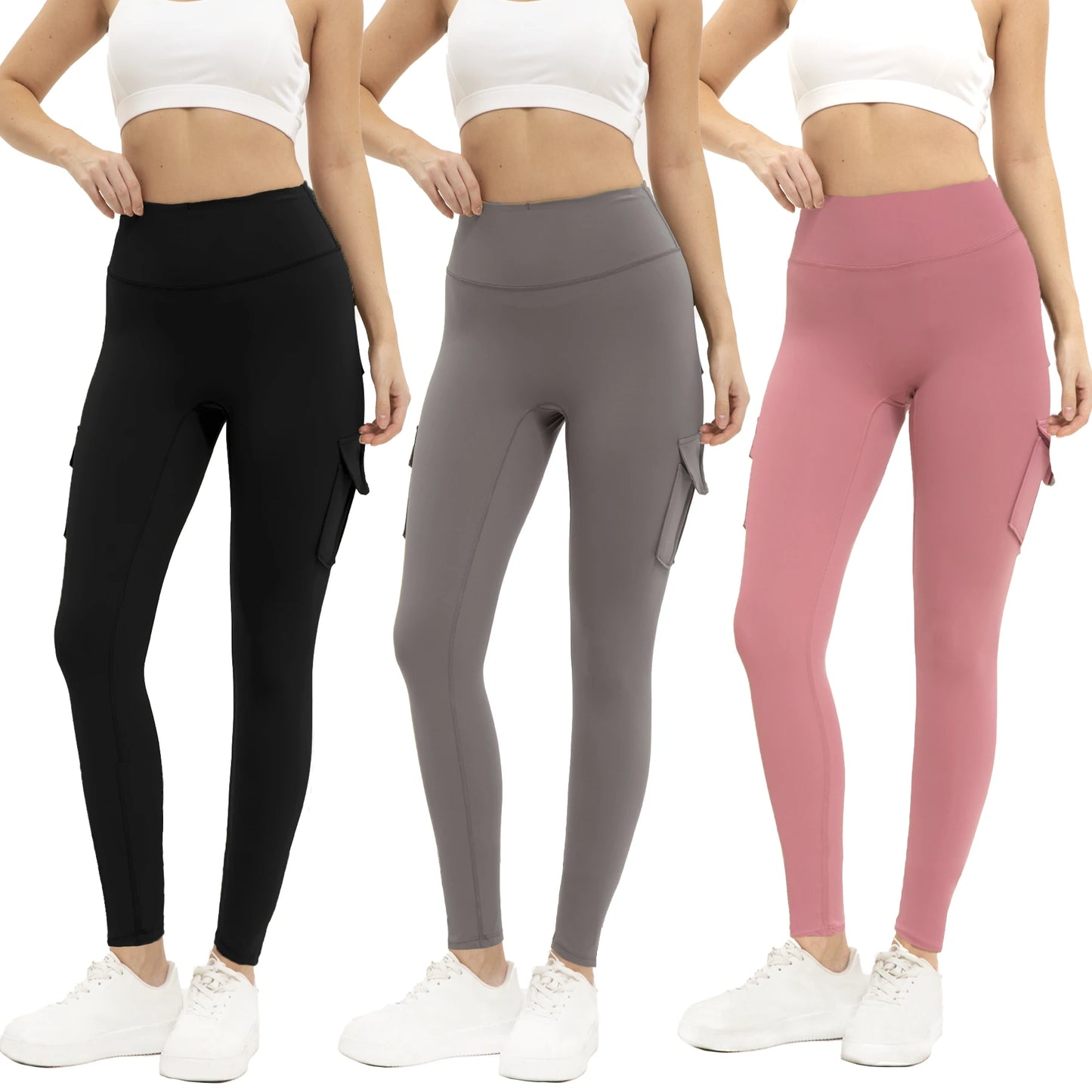 Elevate your workout wardrobe with a versatile, comfortable three piece leggings set designed to move with you.