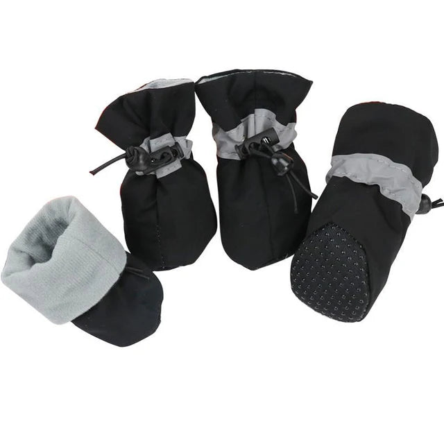 NONECN Waterproof Dog Shoes Anti Slip Winter Boots For Small Dogs With Socks