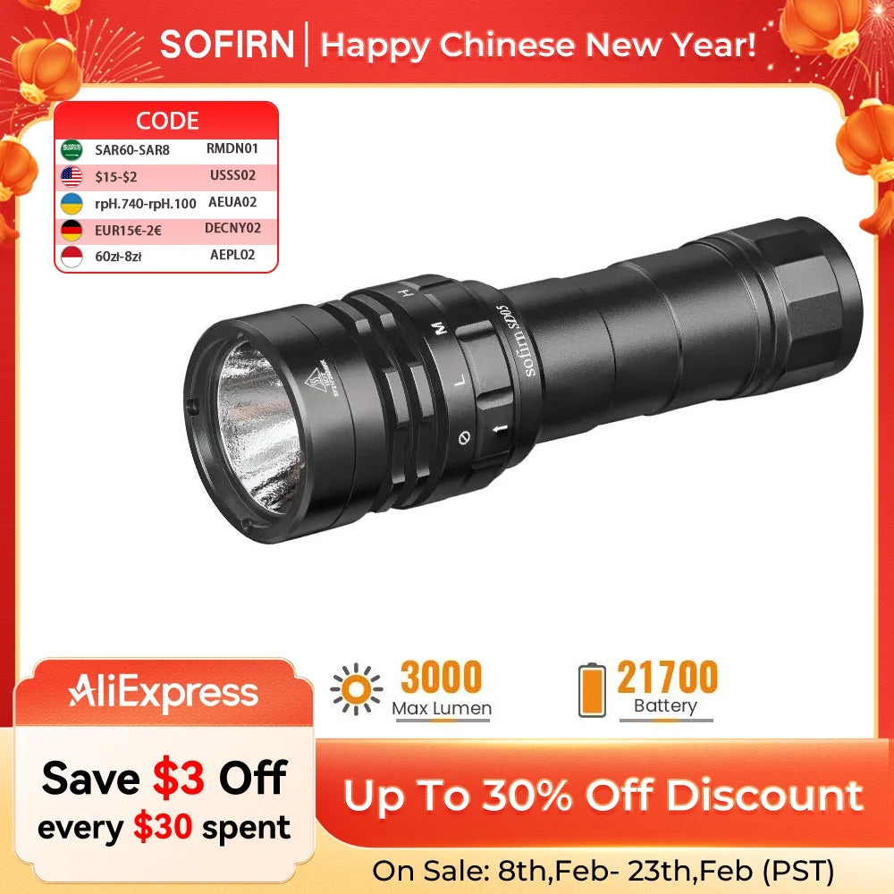 Dive deeper with your Sofirn SD05, a rugged, high‑performance flashlight built for serious underwater exploration, even in challenging currents.