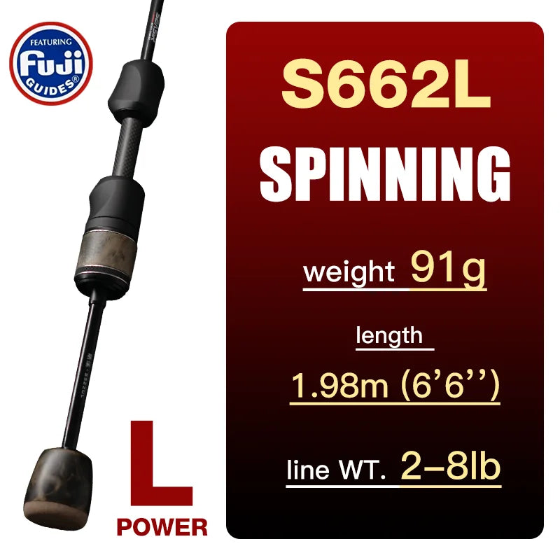 SeaSir Stream Ultralight Spinning Baitcasting Fishing Rod 1 to 10g