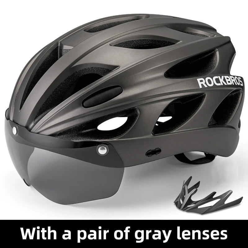 Ride with confidence and comfort with the ROCKBROS bike helmet, engineered for serious protection on road and trail.
