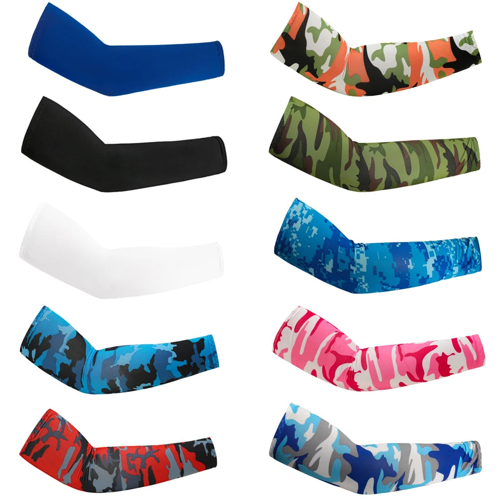 Stay cool and protected on every outdoor adventure with these unisex cooling arm sleeves that shield your skin from sun and UV rays.