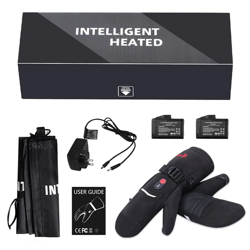 Savior Heat Winter Heated Mittens For Men Women With Rechargeable Battery