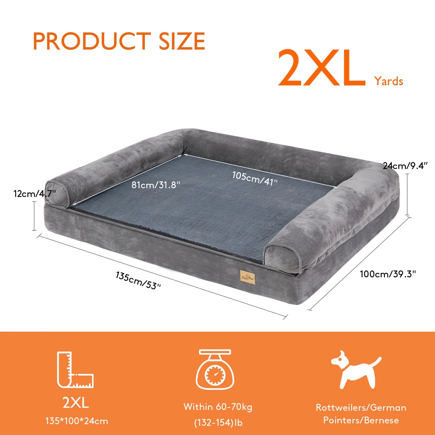 Give your dog veterinary grade comfort with the Bingopawc Extra Large Orthopedic Dog Bed, and you watch him settle in for relaxed, healthier sleep.