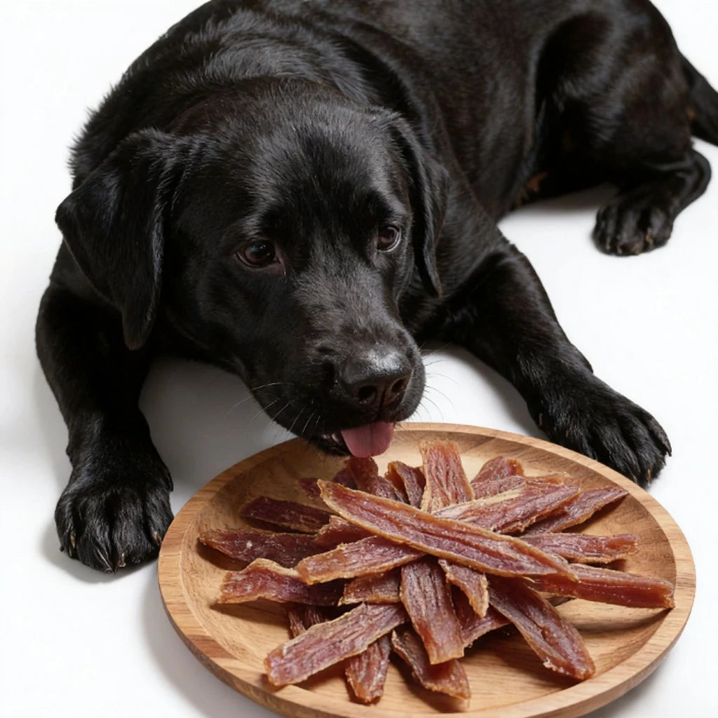 NONEDog Duck Dry Meat Treats give your dog a savory, chewable reward.