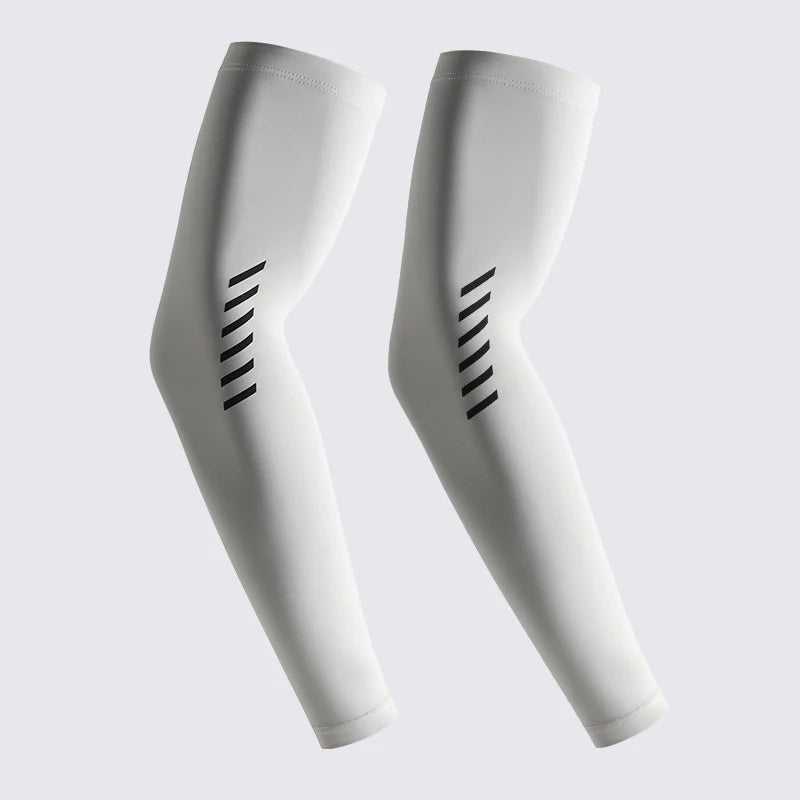 UPF 50+ Summer Thin Sun-protective Sleeve Men Anti-UV Arm Sleeves for Driving Cycling Male Arm UV Protection Ice Silk Sleeve