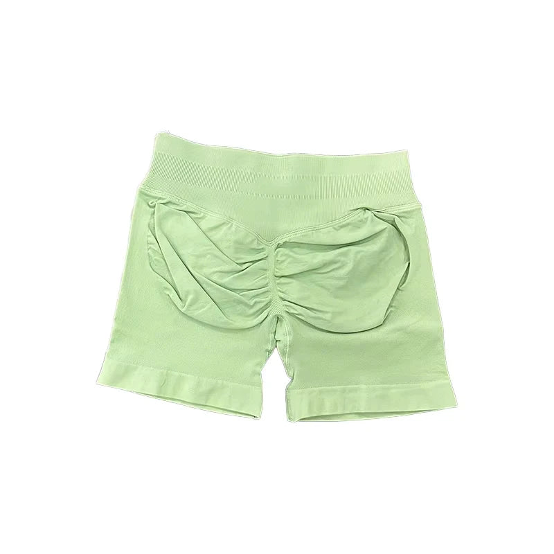 Impact Shorts with Logo Women Seamless Yoga Shorts Scrunch Bum Gym Shorts Workout Biker Short Fitness