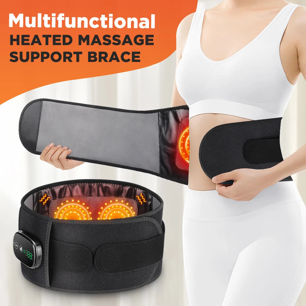 Experience targeted relief with the Hailicare Heating Vibration Massager Belt, a versatile waist wrap that combines warming red-light heat, oscillating vibration, and supportive back protection for everyday comfort.