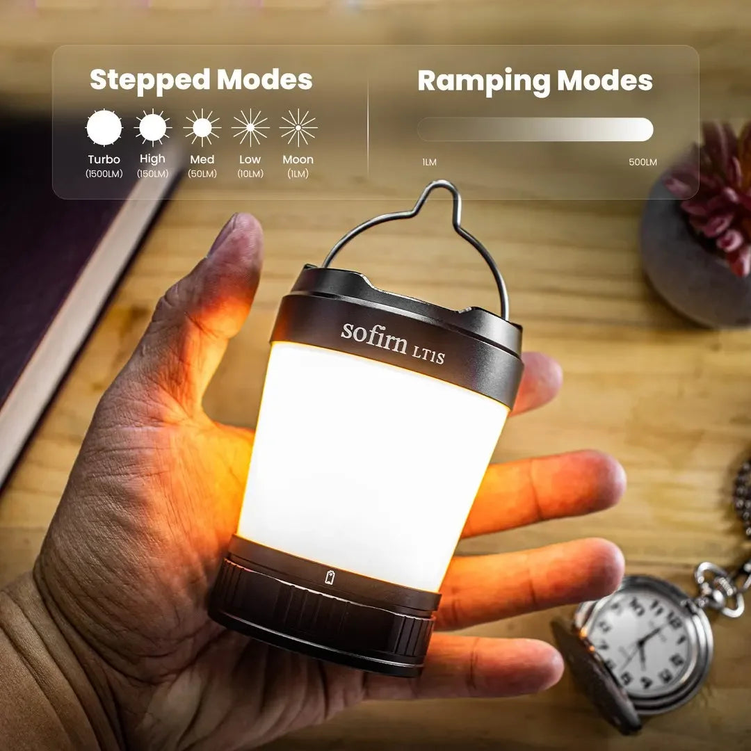 Sofirn LT1S Camping Light USB C 21700 Rechargeable Torch With Reverse Charging