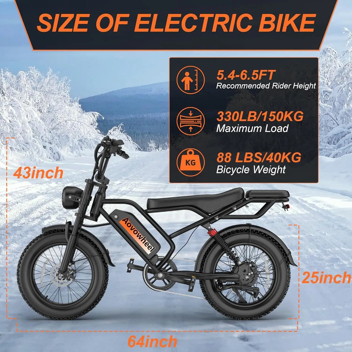 20" Fat Tire Electric Dirt Bike with 48V 18Ah Battery 70 Miles Electric Motorcycle Ebikes 31MPH Top Speed Full Suspension