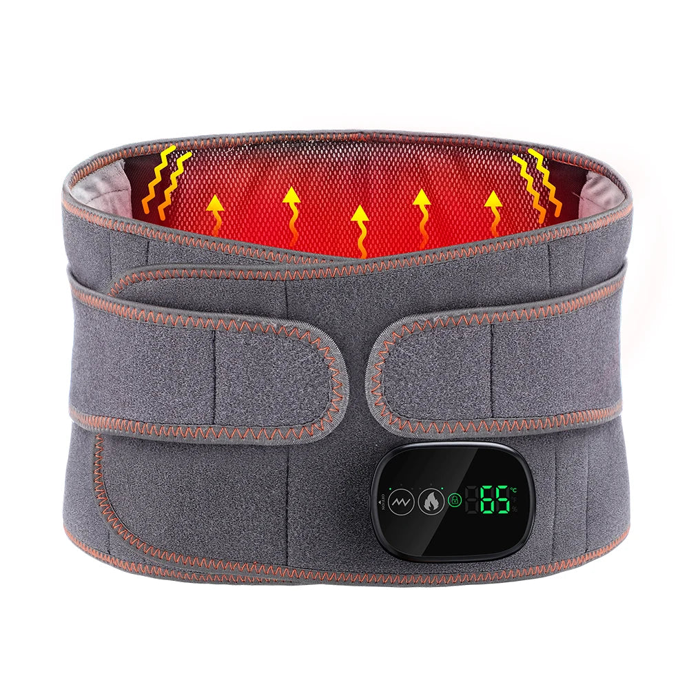 Experience targeted relief with the Hailicare Heating Vibration Massager Belt, a versatile waist wrap that combines warming red-light heat, oscillating vibration, and supportive back protection for everyday comfort.
