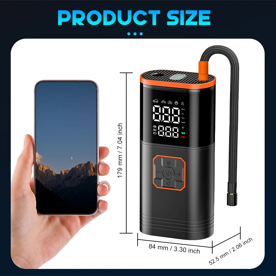 From High Concerned Chemical, this digital display portable tire inflator gives you precise pressure readouts, fast inflation, and USB freedom for cars, bikes, motorcycles, and your weekend inflatables.