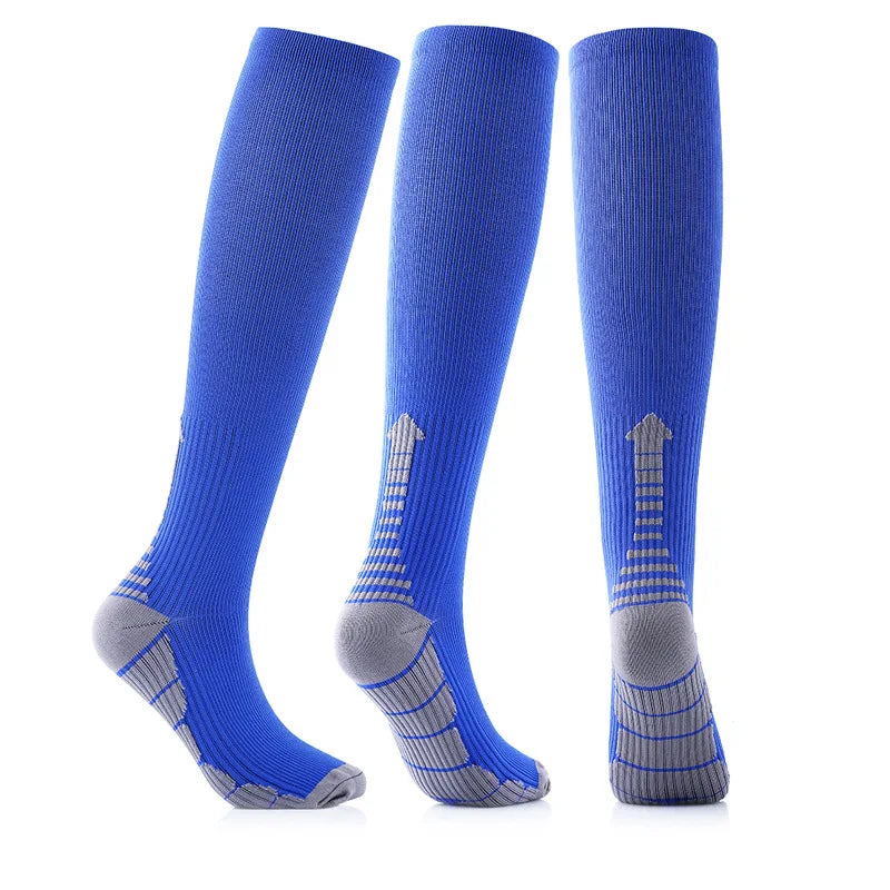 Experience all-day comfort and performance with knee-high compression socks from Brand NONE, designed for you as an athlete and everyday mover, with soft yet supportive fabric that improves your circulation and speeds recovery after workouts.