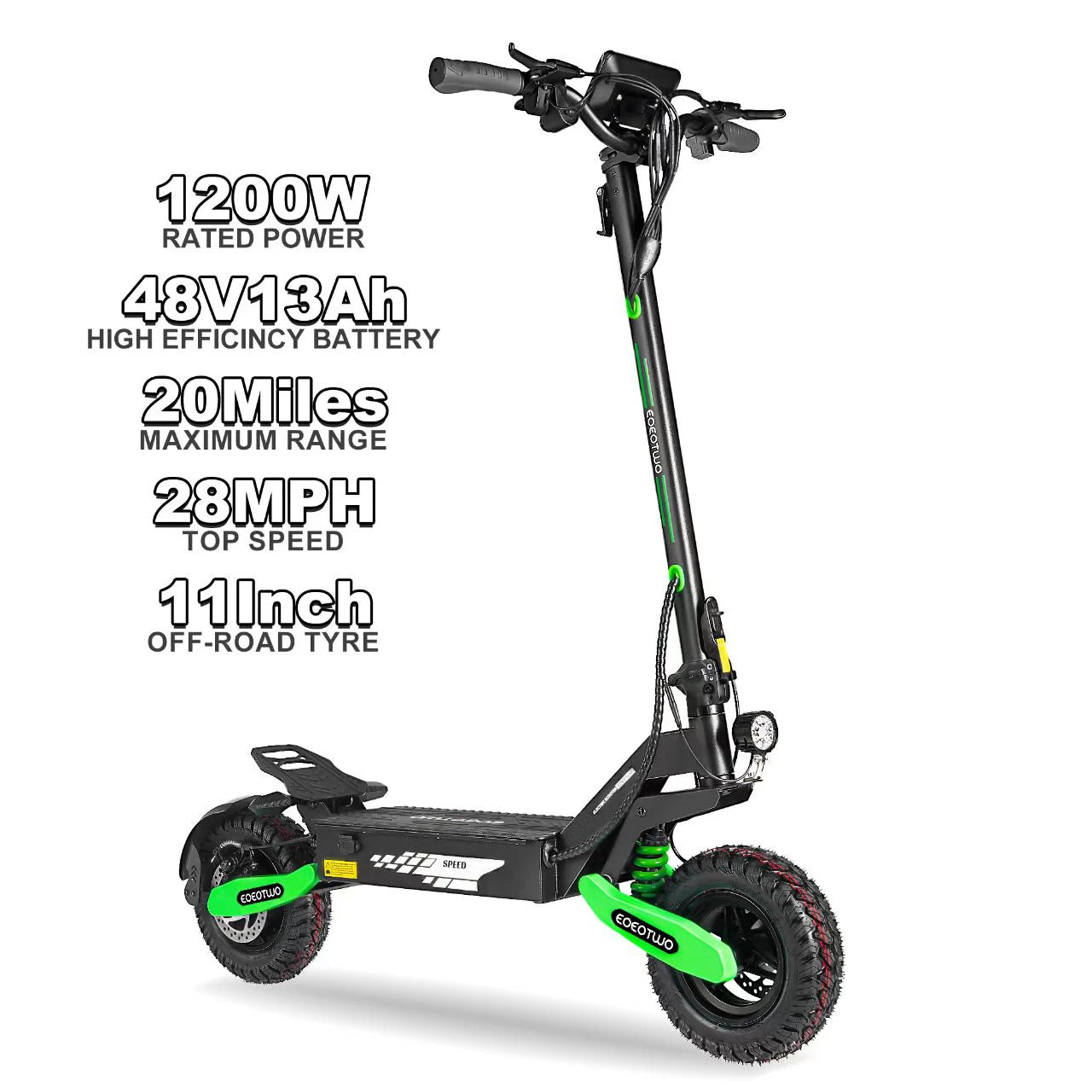 Ride the EOEOTWO GT06 electric scooter, a power-packed off-road marvel designed for speed, stability, and everyday adventures.
