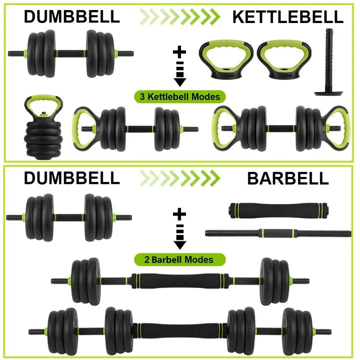 Elevate every workout at home with the Twister.CK 4 In 1 Adjustable Dumbbells and discover a versatile strength system that grows with you, from casual curls to heavy presses, and track progress with built in reminders.
