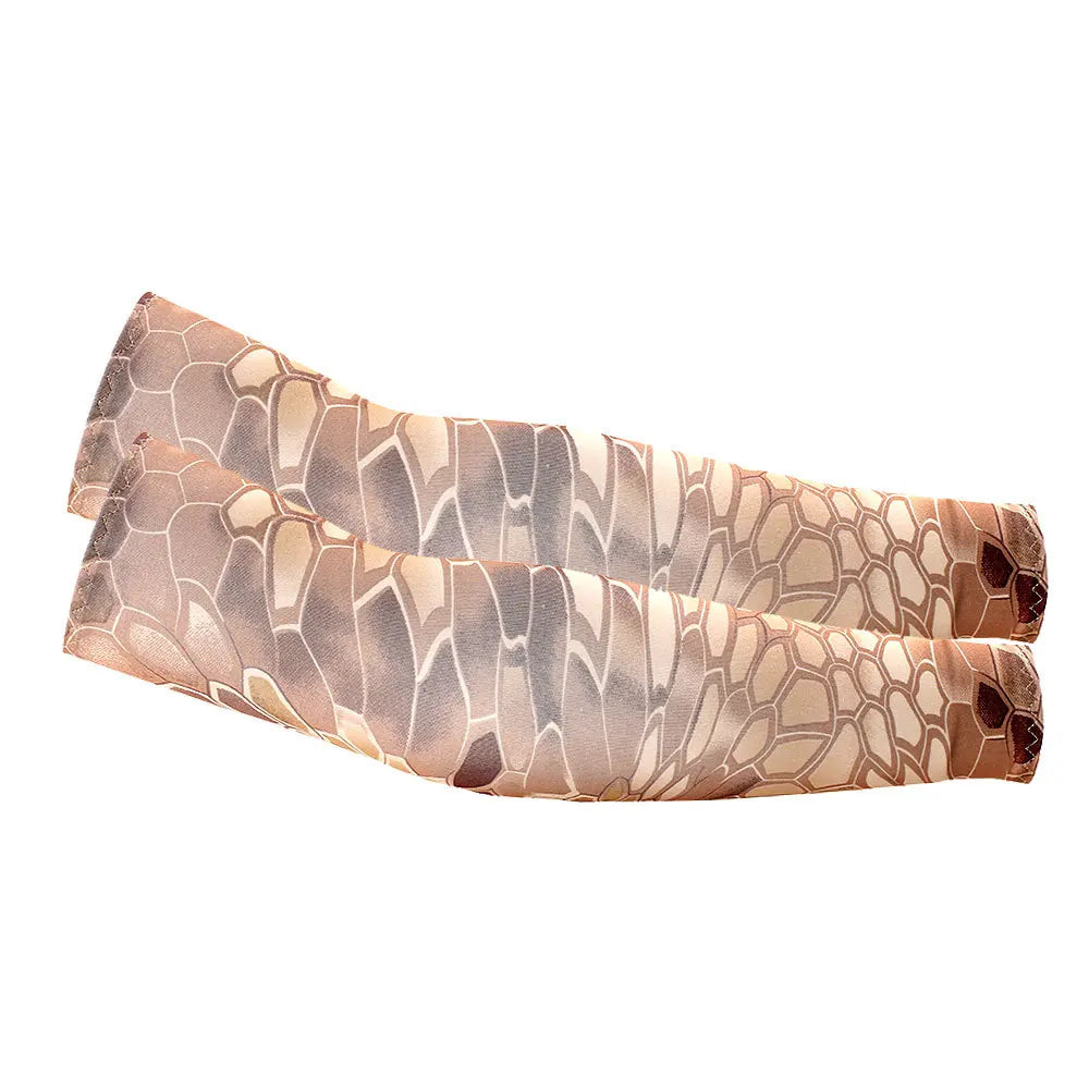 Stay cool and protected on every outdoor adventure with these unisex cooling arm sleeves that shield your skin from sun and UV rays.