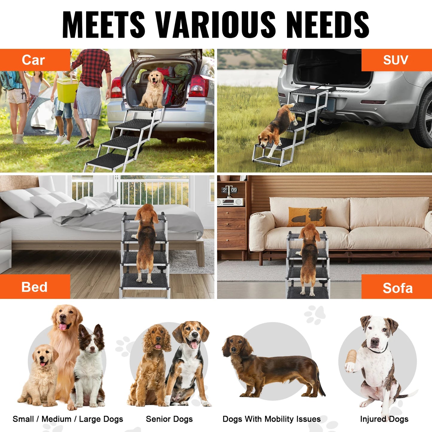 Upgrade every car ride with confidence using the SucceBuy dog car stair designed for easy access and safety today.