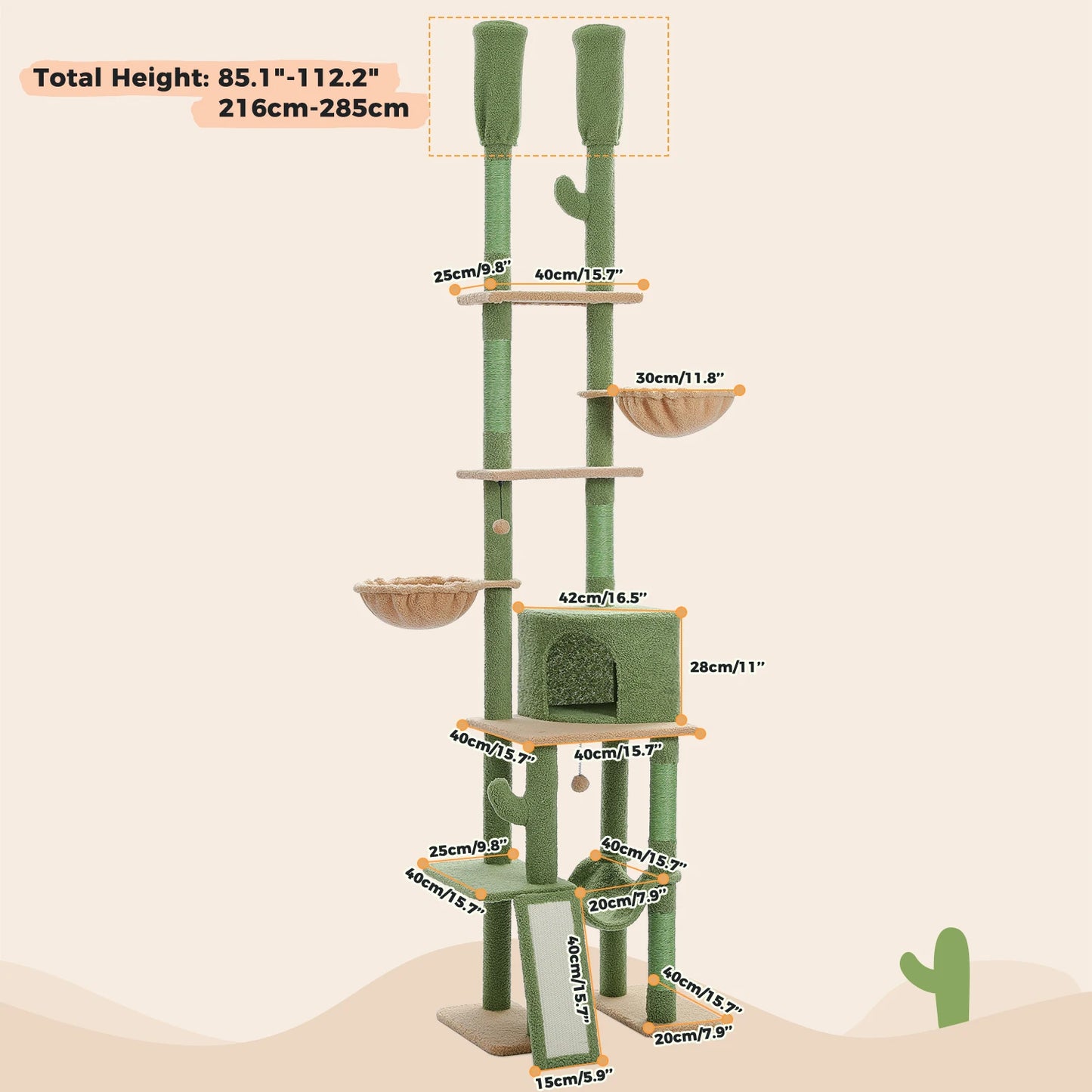 Elevate your cat’s playtime with PAWZ Road Floor to Ceiling Cat Tree.