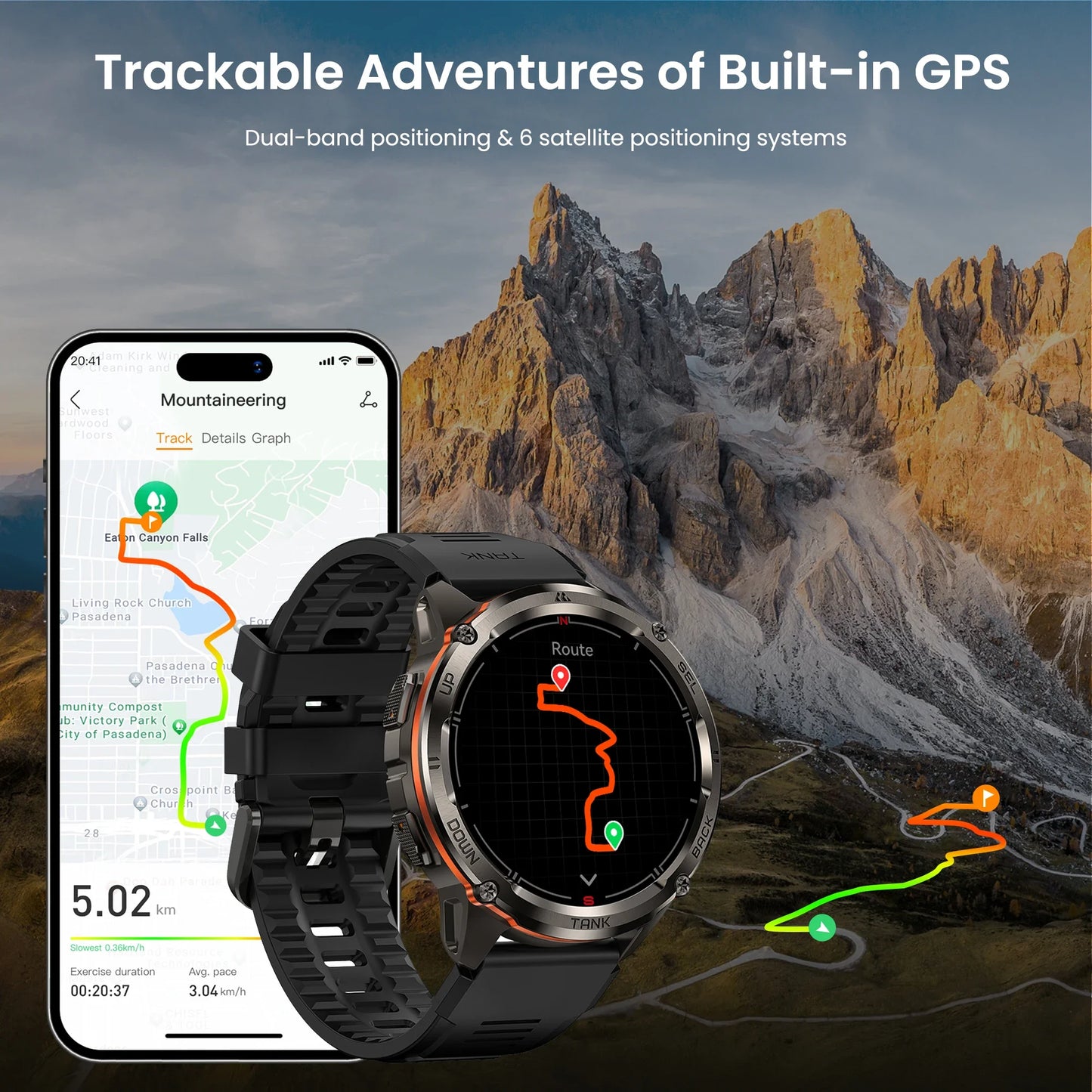 Meet the KOSPET TANK T3 Ultra 2 GPS Smart Watch, built for rugged performance, precise tracking, and everyday reliability.