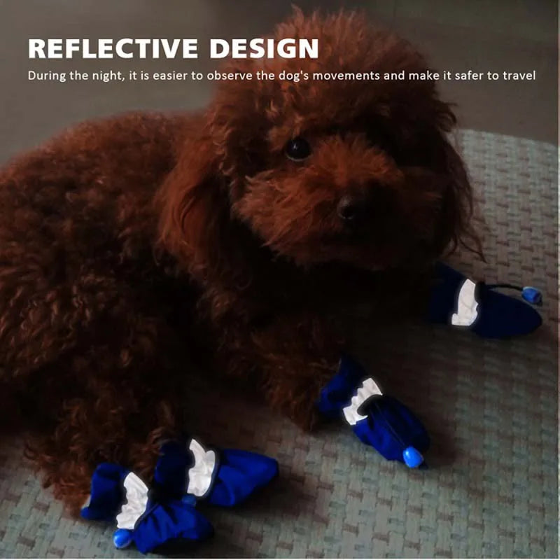 Antiskid Puppy Shoes Waterproof Winter Soft Sole Pet Shoes For Small Dogs