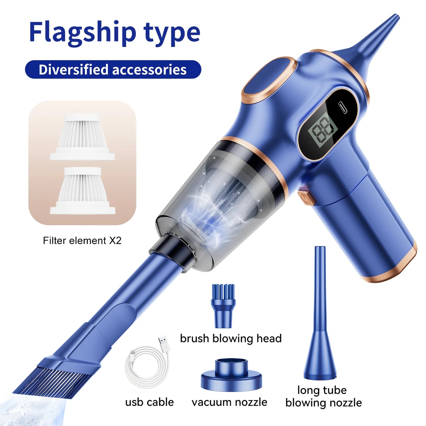 Let ABS empower your cleaning routine with this high power, cordless car vacuum that tackles dirt, crumbs, and pet hair anywhere, so your vehicle stays spotless.