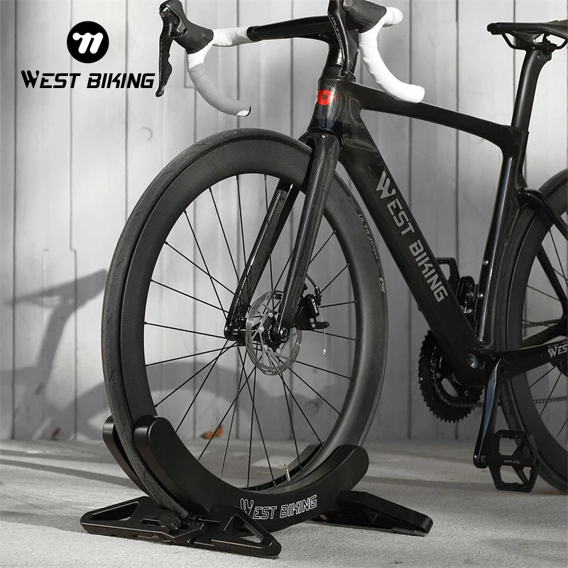 Streamline your bike storage with the West Biking indoor floor stand, a sturdy, adaptable solution for every ride.