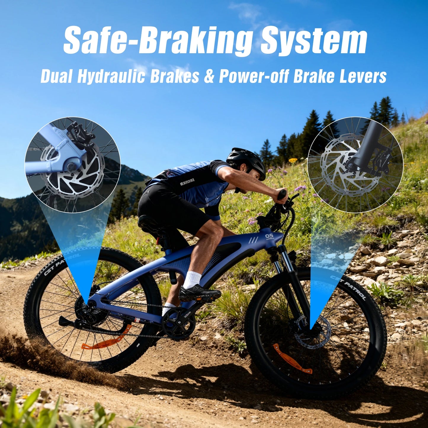 From Huanci, the HX Q5 delivers unstoppable power and rugged capability for serious riders on 27.5 inch wheels.