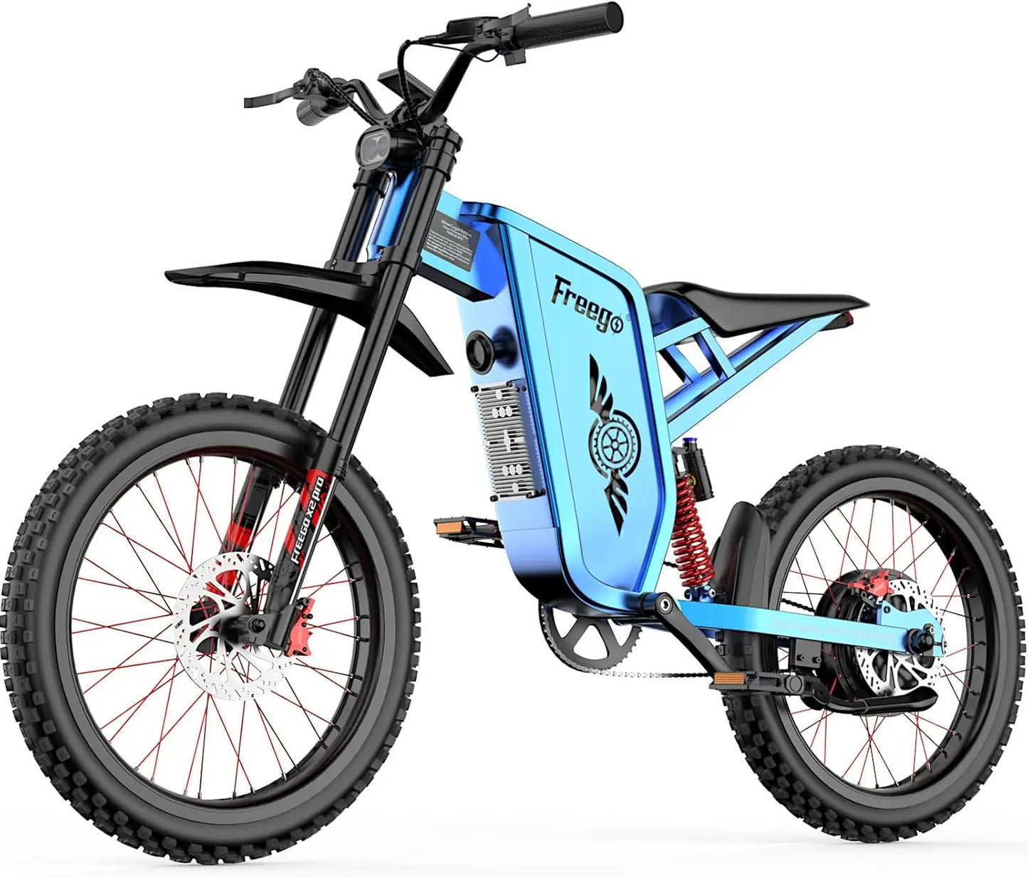 Freego X2 Pro 6000W Electric Motorcycle for Adults with 50MPH Speed